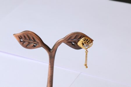 Classic Gold Shell Drop Earrings