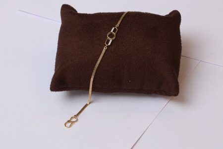 Geometric Gold Link Bracelet