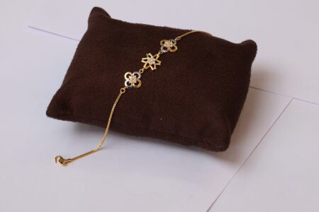 Golden Blossom Charm Bracelet