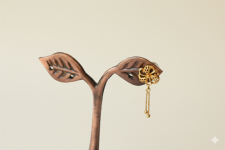 Filigree Flower Drop Earrings