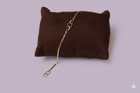 Geometric Gold Link Bracelet