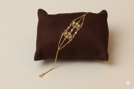 Exquisite Multi-flower Square Filigree Layered Bracelet