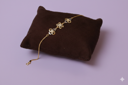 Golden Blossom Charm Bracelet